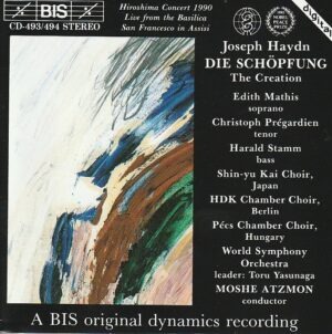 Joseph Haydn (Edith Mathis, Christoph Prégardien, Harald Stamm, Shin-yu Kai Choir, Japan, HDK Chamber Choir, Berlin , Pécs Chamber Choir, Hungary, World Symphony Orchestra Leader: Toru Yasunaga, Moshe Atzmon – Die schöpfung = The creation (2 x CD)